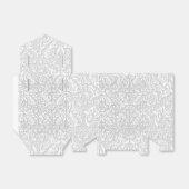 繊細なホワイトレース フェイバーボックス (折り畳みなし)