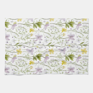 繊細なボタニカル モダン キッチンタオル