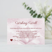 繊細なマグノリアの花、願い事の井戸 エンクロージャーカード (スタンド正面)