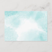 繊細なマグノリアの花、願い事の泉 エンクロージャーカード (裏面)