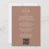 繊細なミニマルでエレガントなアーチが一つに 招待状 (裏面)