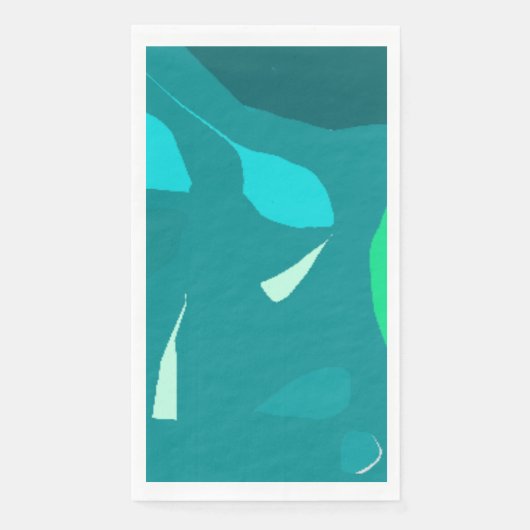 繊細なミントブレードデザイン紙ナプキン (正面)