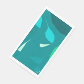 繊細なミントブレードデザイン紙ナプキン (コーナー)