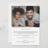 繊細なメリークリスマスツリー5写真家族ニュース シーズンカード (裏面)