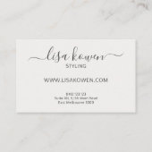 繊細なモダンテラゾセラミックパターン 名刺 (裏面)