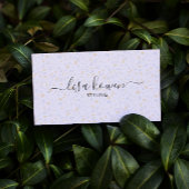 繊細なモダンテラゾセラミックパターン 名刺