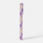 繊細なライラックデイジークリームの花柄 iPhoneケース (右側面)