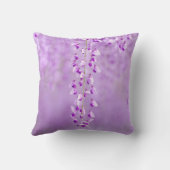 繊細なラベンダーの花の枕 クッション (裏面)