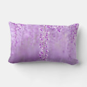 繊細なラベンダーの花腰枕 ランバークッション (裏面)