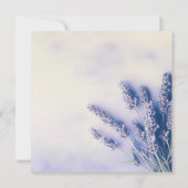 繊細なラベンダーの葬儀アナウンスカード 招待状 (裏面)