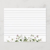 繊細なラベンダーワイルドフラワーブライダルシャワー (裏面)