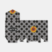 繊細なレースと黒い目のスーザン フェイバーボックス (折り畳みなし)