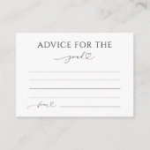 繊細なロマンチックなハートスクリプトアドバイスのためのグラード エンクロージャーカード (正面)