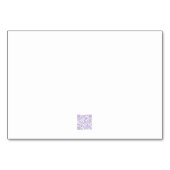 繊細なローズの席割りデザイン テーブルナンバー (裏面)