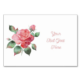 繊細なローズの席割りデザイン テーブルナンバー