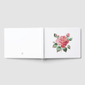 繊細なローズ ゲストブック (全面)