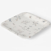 繊細なワイルドフラワーの水彩パターンID1102 ペーパープレート (傾斜あり)