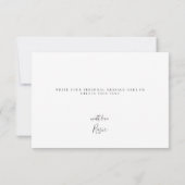 繊細なワイルドフラワー感謝カード サンキューカード (裏面)