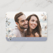 繊細なワイルドフラワー結婚フォトのウェブサイトID1102 エンクロージャーカード (正面)
