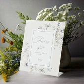 繊細なワイルドフラワー結婚式の引き出物ID1102 台座サイン