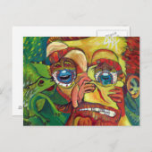 繊細なヴィンセント・ヴァン・ゴッホ光学錯覚はがき ポストカード (正面/裏面)