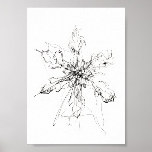 繊細な一つの雪の結晶 ポスター (正面)