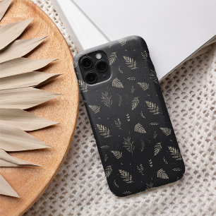 繊細な中性の植物性葉のパターン iPhone 16ケース