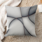繊細な凸状のグレーピース切り出し クッション (ブランケット)