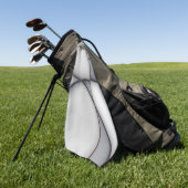 繊細な凸状のグレーピース切り出し ゴルフタオル (グリーン)