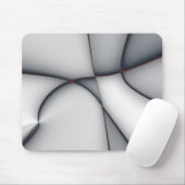 繊細な凸状のグレーピース切り出し マウスパッド (マウス)