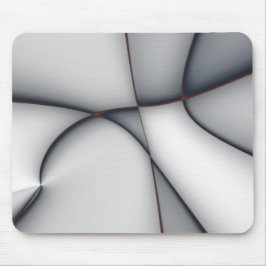 繊細な凸状のグレーピース切り出し マウスパッド