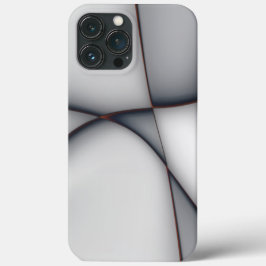 繊細な凸状のグレーピース切り出し iPhone 13 PRO MAXケース