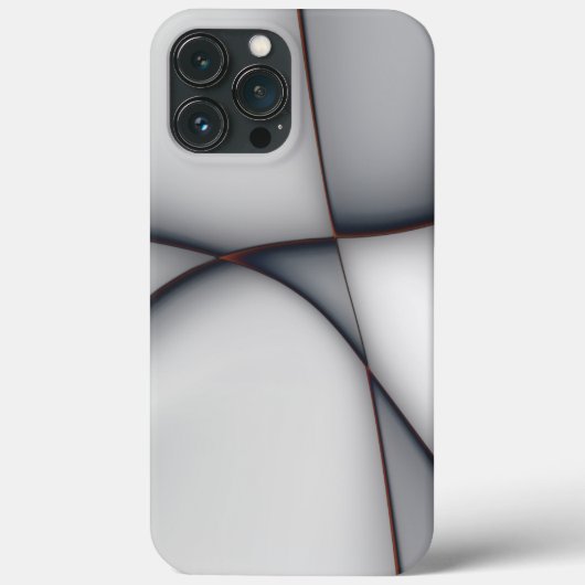 繊細な凸状のグレーピース切り出し Case-Mate iPhoneケース (裏面)