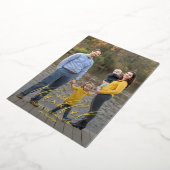 繊細な分岐箔感謝贈フォトカード 箔シーズンカード (回転した状態)