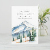 繊細な印刷可能な山 セーブザデート (スタンド正面)