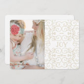 繊細な喜び |ホリデーフォトカード シーズンカード (正面/裏面)