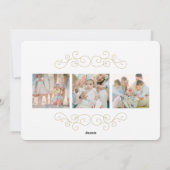 繊細な喜び |ホリデーフォトカード シーズンカード (裏面)