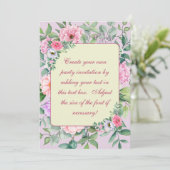 繊細な夏の庭パーティー花の切り離し 招待状 (スタンド正面)