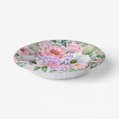 繊細な夏の庭パーティー花紙ボウル ペーパーボウル (傾斜あり)