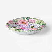 繊細な夏の庭パーティー花 ペーパーボウル (傾斜あり)