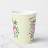 繊細な夏の庭パーティー花 紙コップ (右)