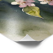 繊細な夢:さくらんぼの花の水色 フォトプリント (角)