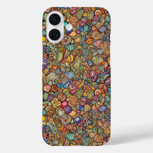繊細な小さな貝殻 iPhone 16 PLUSケース
