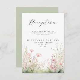 繊細な山花結婚式 エンクロージャーカード