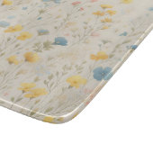 繊細な山花草地アート カッティングボード (角)