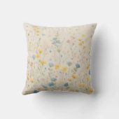 繊細な山花草地アート クッション (裏面)