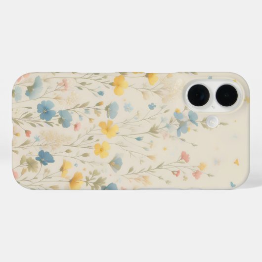 繊細な山花草地アート Case-Mate iPhoneケース (裏面 (横))