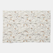 繊細な山花 キッチンタオル (横)