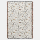 繊細な山花 スローブランケット (正面縦)