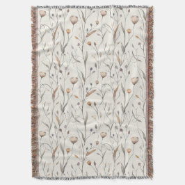 繊細な山花 スローブランケット